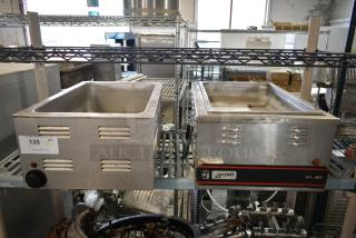 2 Stainless Steel Commercial Countertop Food Warmer Including Adcraft FW-1200WF and APW Wyott. 120 Volts, 1 Phase. 2 Times Your Bid!