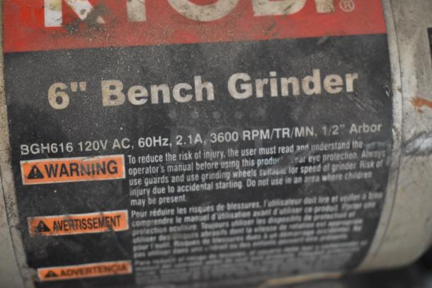 Ryobi 6" Bench Grinder. 120 Volts, 1 Phase. - Image 5 of 7