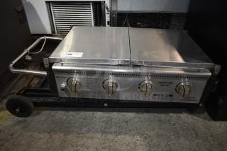 Brinkman Stainless Steel Portable Propane Gas Powered Grill.