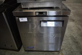 2022 Atosa MGF8401GR Stainless Steel Commercial Single Door Undercounter Cooler on Commercial Casters. 115 Volts, 1 Phase.