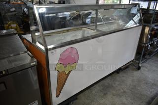 Metal Commercial Ice Cream Dipping Cabinet. - Item #1189989