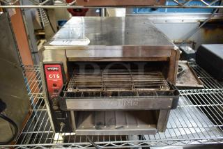 Waring CTS1000 Stainless Steel Commercial Countertop Conveyor Oven. 120 Volts, 1 Phase.
