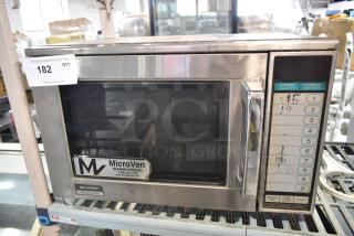 Sharp R-22GV-F Stainless Steel Commercial Countertop Microwave Oven. 120 Volts, 1 Phase.