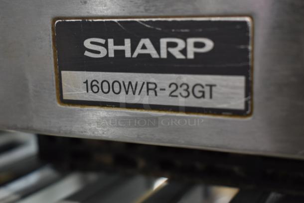 Sharp R-22GV-F Stainless Steel Commercial Countertop Microwave Oven. 120 Volts, 1 Phase. - Image 4 of 8