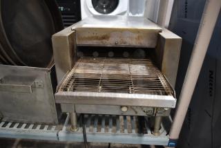 Star Holman Stainless Steel Commercial Countertop Electric Powered Conveyor Toaster Oven.