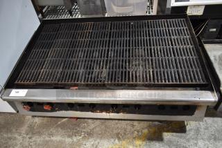 Stainless Steel Commercial Countertop Gas Powered Charbroiler Grill.