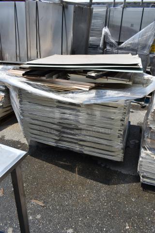 ALL ONE MONEY! Pallet Lot of Metal Shelves