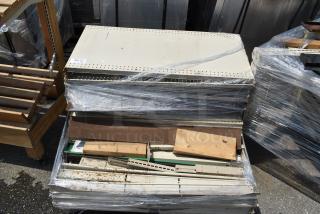 ALL ONE MONEY! Pallet Lot of Metal Shelves