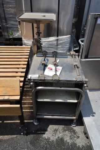 Face to Face Metal Meat Slicer Stand. - Item #1190353