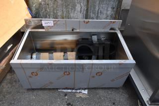 BRAND NEW SCRATCH AND DENT! Advance Tabco SLI-12-36-10 Stainless Steel Underbar Ice Bin with 10-Circuit Cold Plate - 36