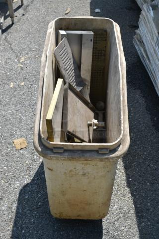 ALL ONE MONEY! Lot of Various Items Including Poly Ingredient Bin w/ Contents.