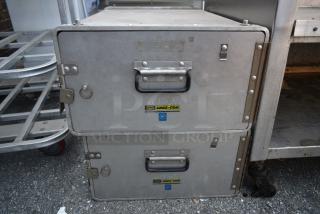2 CresCor Metal Commercial Carrying Case. 2 Times Your Bid!