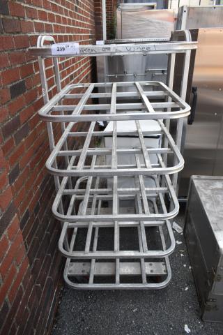 Metal Transport Rack on Commercial Casters.