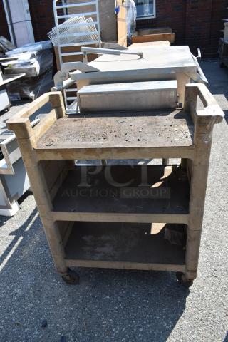 Poly 3 Tier Cart on Commercial Casters.