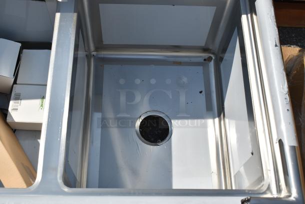BRAND NEW SCRATCH AND DENT! Regency 600S3162018L Stainless Steel 3 Bay Sink w/ Left Side Drain Board. - Image 7 of 9