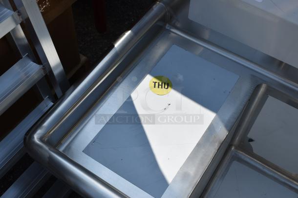 BRAND NEW SCRATCH AND DENT! Steelton 522CS31014LR 54" 18-Gauge Stainless Steel Three Compartment Commercial Sink with 2 Drainboards. No Legs. - Image 3 of 7