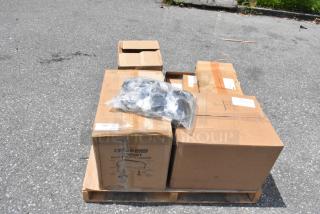 10 BRAND NEW SCRATCH AND DENT! Items Including 215CG20TAN CaterGator CG20TAN Tan 20 Qt. Rotomolded Outdoor Cooler / Ice Chest, 945WC5686 Curtis WC-5686-P Plastic Octagon Drip Tray, 11197166NB O-Cedar Commercial MaxiClean 97166-NB 15.5 oz. Medium Orange Cotton / Synthetic Blend Looped End Mop Head with 1 1/4