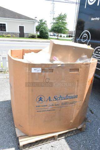 20 BRAND NEW SCRATCH AND DENT! Items Including 612FS4255 Choice Hlf Foil Steam Pan, 2 D1400T4 Shortening Filter Paper, 50012DWALLW Choice 12 oz. White Smooth Double Wall Paper Hot Cup - 500/Case, 92252023 Vollrath 52023 13 1/2" High Heat Silicone Spatula. 20 Times Your Bid!