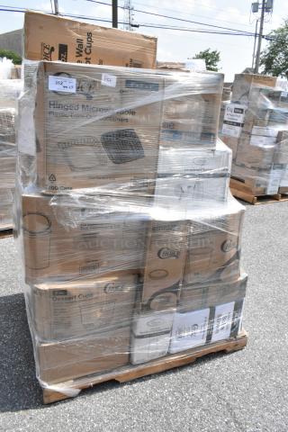 29 BRAND NEW SCRATCH AND DENT! Items Including Bakery Wrap & Basket Liner, EcoChoice 9" No PFAS Added White Plant Fiber Plate - 500/Case, EXTRA WIDE BOBA STRAWS 1600/CS, Choice Clear PET Customizable Plastic Cold Cup - 16 oz. - 1,000/Case, Choice 9" x 9" x 3" Microwavable 1-Compartment Black / Clear Plastic Hinged Container - 100/Case, Large Vinyl Gloves, 9 OZ CLEAR PLASTIC FLUTE 64/CS, Choice Clear Flat Lid with Straw Slot - 9, 12, 16, 20, and 24 oz. - 1,000/Case, Choice 16 oz. Customizable Microwavable Clear Round Deli Container and Lid Combo Pack - 250/Case, BROWN CRAFT PAPER, 1 CS/ KARAT HINGED DELI CONTAINERS, Duro 5 lb. Natural Kraft Paper Bag - 500/Bundle, BERRY DIRECT CONTAINERS, Choice Clear PET Customizable Plastic Cold Cup - 20 oz. - 600/Case, Choice 9" Round Standard Weight Foil Take-Out Pan - 500/Case, Choice Clear PET Customizable Plastic Cold Cup - 20 oz. - 600/Case, Choice 9" x 9" x 3" Microwavable 1-Compartment Black / Clear Plastic Hinged Container - 100/Case. 29 Times Your Bid!