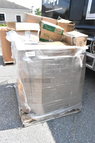 35 BRAND NEW SCRATCH AND DENT! Items Including 500CC32PHD CHOICE 32 OZ. PLASTIC COLD CUPS, 433BR20SHBGC Choice 20 lb. Shorty Natural Kraft Paper Bag - 500/Case, 129MCR50B CHOICE ROUND MICROWAVABLE CONTAINER WITH LID, 795KFTL50PE CHOICE ROUND PET TAKE-OUT LID, 395OP10 ECOCHOICE PFAS ADDED WHITE PLANT FIBER OVAL PLATTER. 35 Times Your Bid!