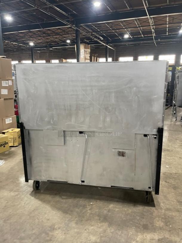 Vulcan Commercial Stainless Steel Natural Gas Powered 10 Burner Range/Double Oven Combo! With Back Splash & Overhead Salamander Shelf! With Wire Oven Racks! On Casters! - Image 3 of 11