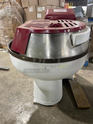 Sottoriva Commercial Heavy Duty Electric Powered Floor Model Fork Mixer! With Motorized Mixing Bowl! Model: F0/80 SN: 22217! 220V! - Item #1190497