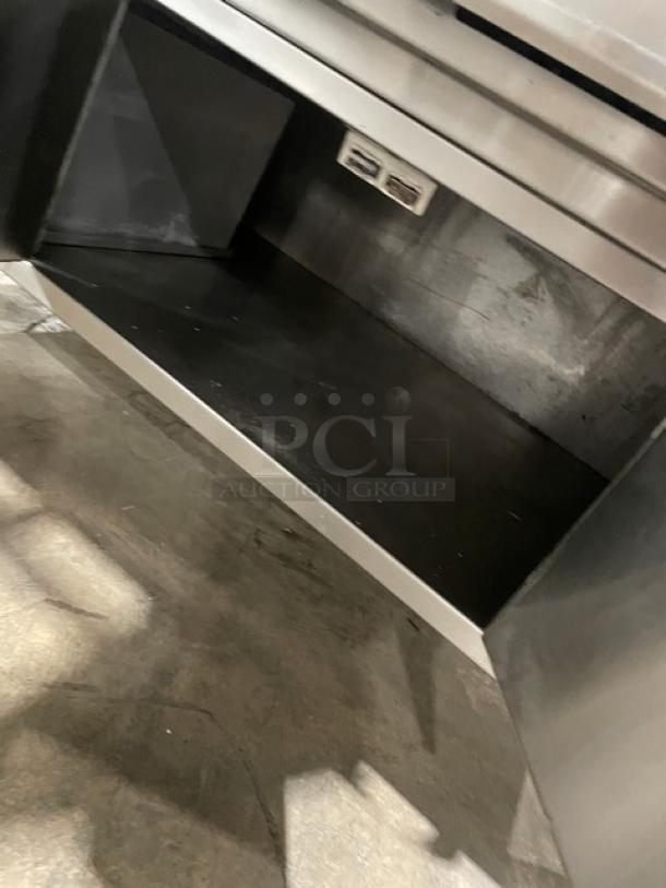 Jade Range Commercial Stainless Steel Natural Gas/Charcoal Powered Chitwood Smoker/Char Broiler Grill! With Pan Slide! With Enclosed Storage Cabinet Base! On Casters! WORKING WHEN REMOVED! - Image 8 of 10