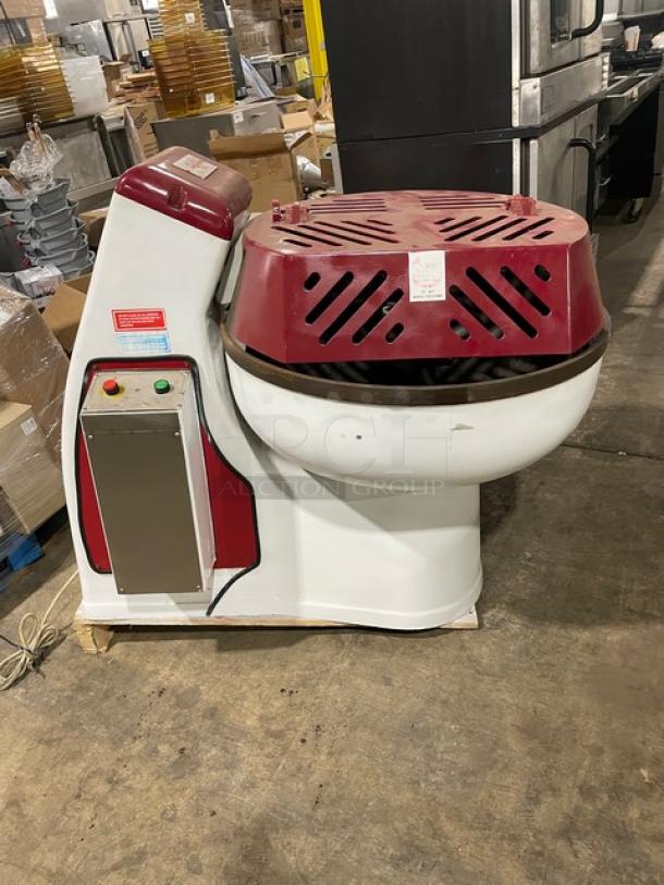 Sottoriva Commercial Heavy Duty Electric Powered Floor Model Fork Mixer! With Motorized Mixing Bowl! Model: F0/80 SN: 22217! 220V! - Image 3 of 8
