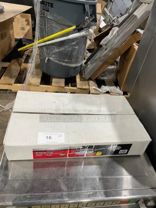 BRAND NEW! Winco Winware Master Cook Collection Commercial Stainless Steel Induction Ready Saute Pan/Cover Combo! Model: SSET-5!