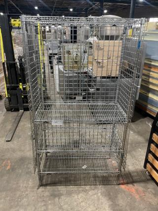 Metro Commercial Chrome Plated Wire Rack Heavy Duty Storage/Utility Shelf! On Legs!