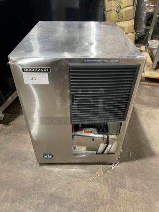 Hoshizaki Commercial Stainless Steel Electric Powered Air-Cooled Cresent Cuber Ice Making Machine Head! Model: KM-515MAH SN: T00207D! 115-120V 1 Phase! - Item #1191065