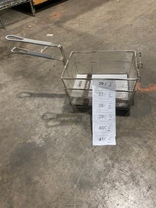 BRAND NEW! Winco Commercial 6” Deep Mesh Fry Baskets! With Gray Grip Handle! Model: FB-35! 2X Your Bid!