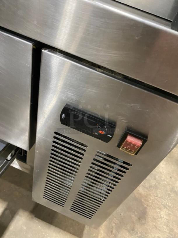 Universal Coolers Commercial Stainless Steel Two Drawer Refrigerated Chef Base! Model: CBI-52 SN: 6809260222022806! 115V! On Casters! - Image 8 of 9