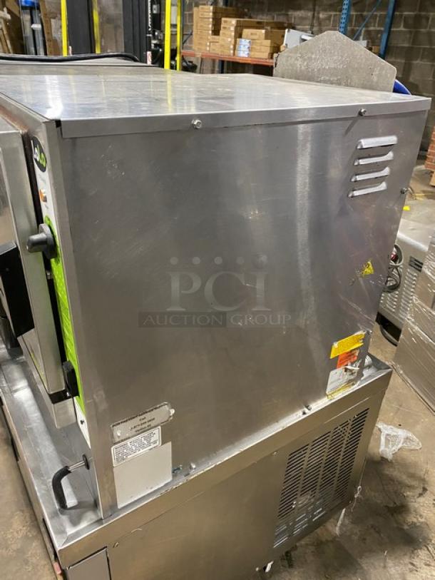LoLo Commercial Stainless Steel Natural Gas Powered Countertop Steamer! With Built In Pan Holding Rack! - Image 2 of 9