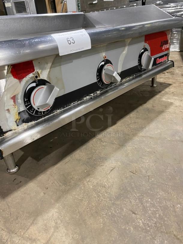 APW Wyott Champion Series Commercial Stainless Steel Electric Powered Countertop Flat Griddle! With Thermostatic Controls! On Legs! - Image 6 of 7