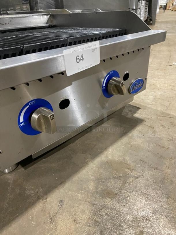 Globe Commercial Stainless Steel Natural Gas Powered Countertop Char Broiler! On Legs! - Image 6 of 7
