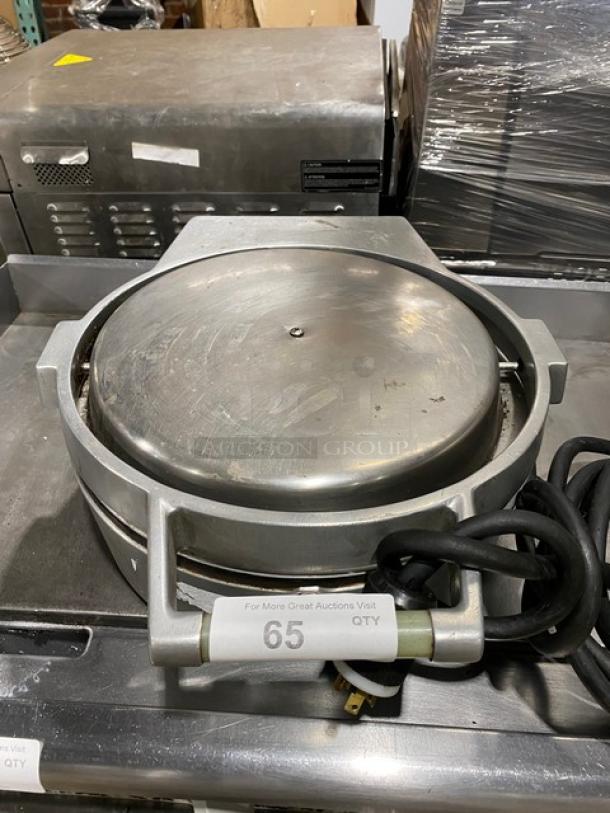 Caliente Industries Commercial Stainless Steel Electric Powered Countertop Tortilla Press Cooker/Warmer! Model: A1! 115-125/208-240V! - Image 1 of 7