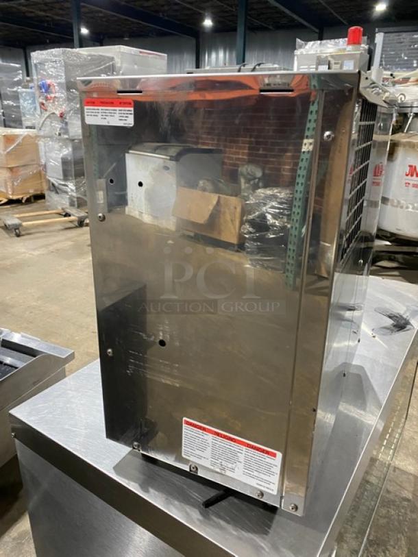 Natura Commercial Stainless Steel Electric Powered Countertop Refrigerated Water Dispenser! With 3 Tap Style Dispensing Faucets! Model: NWSB3 REF SN: 1433001014! 115V! On Legs! - Image 3 of 7