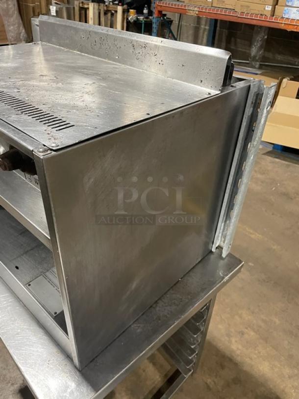 Wolf CMJ-Series Commercial Stainless Steel Natural Gas Powered Overhead Cheese Melter/Salamander Broiler! Model: CMJ24N-1 SN: 650103901! - Image 2 of 8