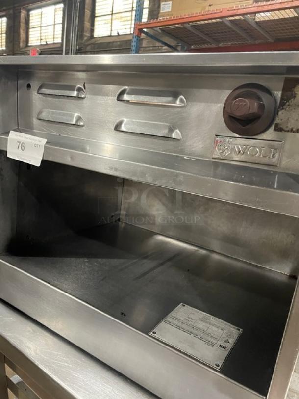 Wolf CMJ-Series Commercial Stainless Steel Natural Gas Powered Overhead Cheese Melter/Salamander Broiler! Model: CMJ24N-1 SN: 650103901! - Image 5 of 8