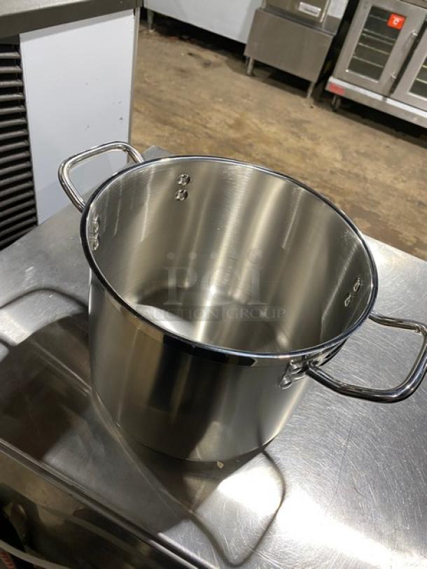 BRAND NEW! Winco Winware Series Master-Cook Collection Commercial Stainless-Steel Heavy Duty Induction Ready Double Boiler! With Cover & Handles! - Image 4 of 5