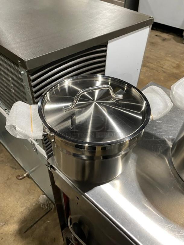 BRAND NEW! Winco Winware Series Master-Cook Collection Commercial Stainless-Steel Heavy Duty Induction Ready Double Boiler! With Cover & Handles! - Image 4 of 5