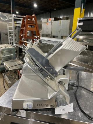 Hobart! 2024! Late Model! Ecoline Series Commercial Electric Powered Countertop Deli Meat Slicer! Model: ECO12 SN: EN-1107939! 115V 1 Phase! On Legs! - Item #1191328