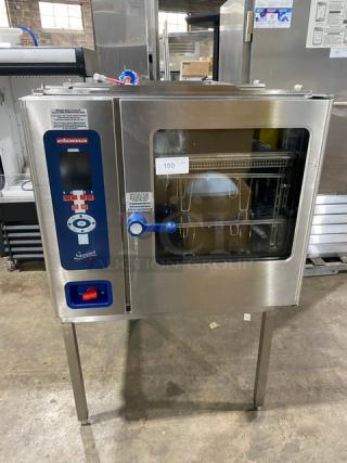 Eloma Genius Series Commercial Stainless Steel Electric Powered Single Stacked Combi Oven! With Digital Controls! SN: EL113322! On Legs!