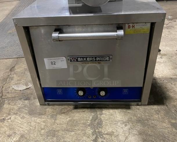 Bakers Pride Commercial Stainless Steel Electric Powered Countertop Single Chamber Double Deck Pizza Oven! Model: P18S SN: 560031609001! 120V 1 Phase! - Image 1 of 8