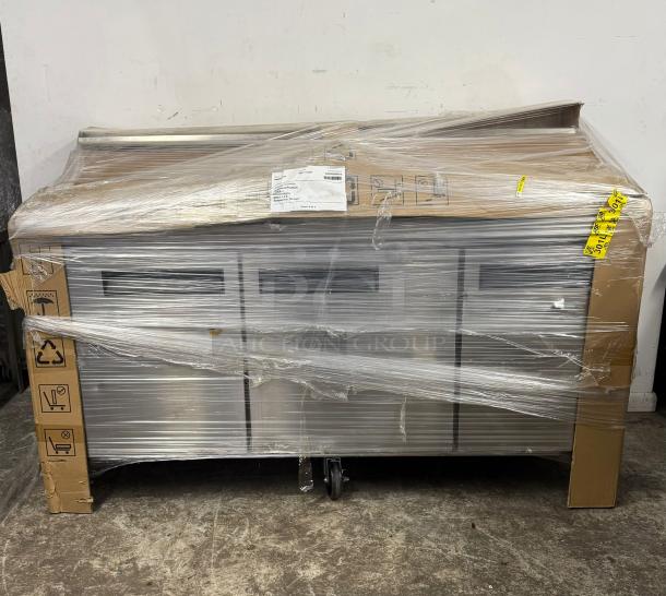 BRAND NEW DUKERS  DSP72-18-S3 72 1/2" Sandwich/Salad Prep Table w/ Refrigerated Base, 115v - Image 3 of 4