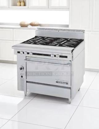 Great Condition – U.S. Range – 6-Burner Gas Range w/ Standard Oven – 36" – Fully Tested & Working!