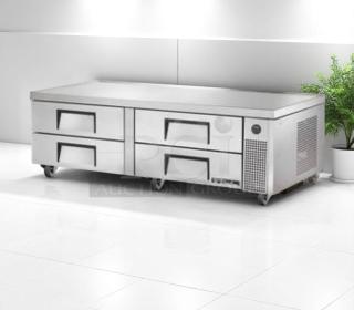 Excellent Condition – True TRCB-72 – 4-Drawer Chef Base Refrigerator – 115V – Fully Tested & Working!