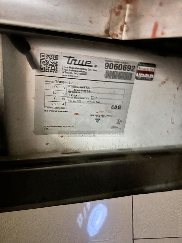 Excellent Condition – True TRCB-72 – 4-Drawer Chef Base Refrigerator – 115V – Fully Tested & Working! - Image 6 of 6