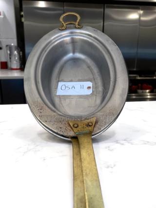Excellent Condition – Vintage Brass Handle Copper-Plated Oval Serving Dishes – Lot of 4 – Fully Cleaned & Ready to Use!